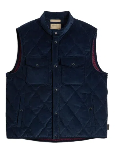 WOOLRICH QUILTED CORDUROY JACKET WITH STAND COLLAR