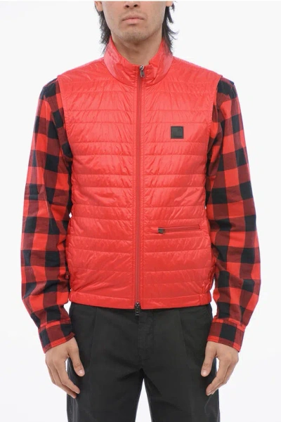 Woolrich Quilted Deepsix Vest In Red