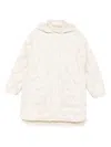 Woolrich Quilted Hooded Coat In Neutral