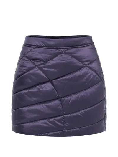 Woolrich Quilted Padded Mini Skirt In Multi