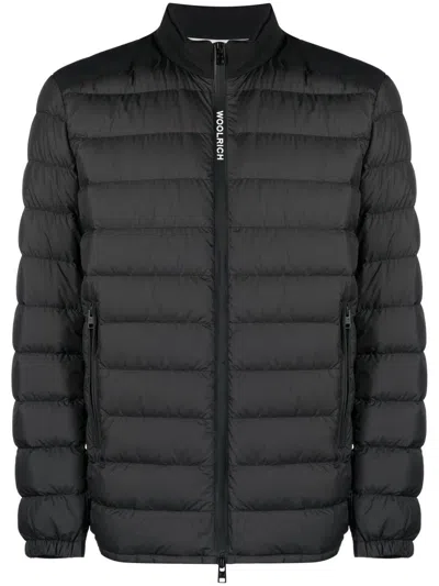 Woolrich Quilted Puffer Jacket In Black