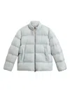 Woolrich Quilted Puffer Jacket In Blue