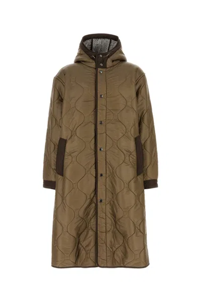 WOOLRICH WOOLRICH KHAKI POLYESTER TODD SNYDER FOR WOOLRICH BLACK LABEL PADDED JACKET