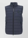 WOOLRICH QUILTED VEST WITH HIGH COLLAR AND ZIP POCKETS