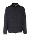 Woolrich Quilted Luxe Lightweight Down Jacket With Zip Closure In Black