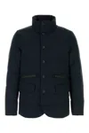 Woolrich Men's Dark Polyester Down Jacket In Blue