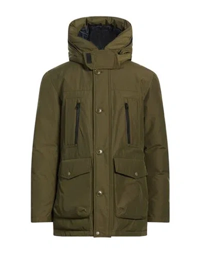Woolrich Ramar Arctic Parka Man Puffer Military Green Size Xxl Cotton, Polyamide