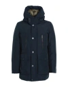Woolrich Ramar Arctic Parka Man Puffer Navy Size S Cotton, Polyamide In Blue