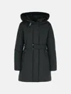 Woolrich 'ramar' Black Nylon Parka In Black