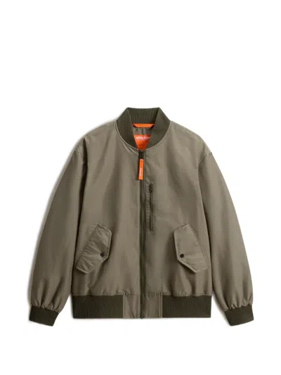 Woolrich Kids' Ramar Bomber Jacket In Green
