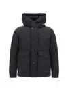Woolrich Ramar Padded Jacket In Nero