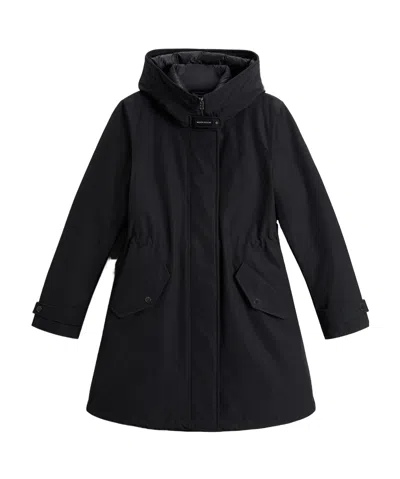 Woolrich Ramar Cloth Three-in-one Parker Coat In Black