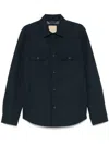 Woolrich Overshirt In Light Ramar In Blue