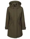 Woolrich Ramar Straight Hem Parka In Dag Dark Green