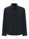 Woolrich Ramar Structured Black Shirt Jacket In Black
