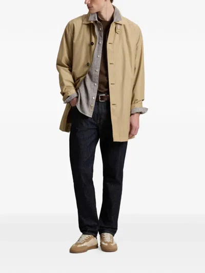 Woolrich Ramar Trench Coat In Brown