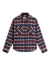 Woolrich Ranger Check Pocket Overshirt In Multi