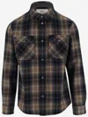 Woolrich Embroidered Flannel Alaskan Melton Shirt In Red