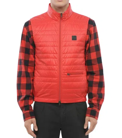 Woolrich Red Logo Sleeveless Jacket