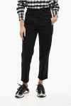 Woolrich Regular Waist Twill Chino Pants In Black