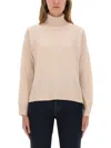 Woolrich Turtleneck Knitwear Long Sleeves In Pink