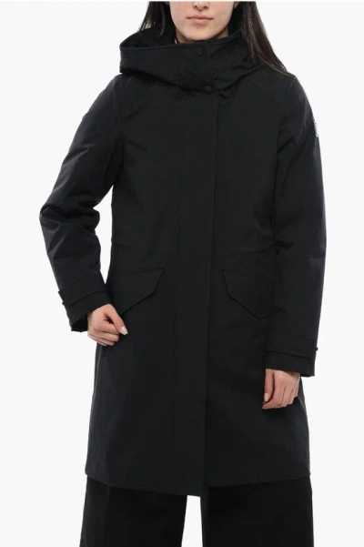 Woolrich Removable Padding Iris Parka In Black