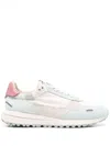 Woolrich Round Toe Low Top Sneakers With Vibram® Sole In Pink