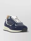 Woolrich Blue Technical Fabric And Suede Sneakers In Blue