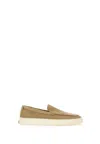 Woolrich Slip-on Reverse Suede Loafers In Beige