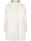 Woolrich Reversible Hooded Coat In Neutrals