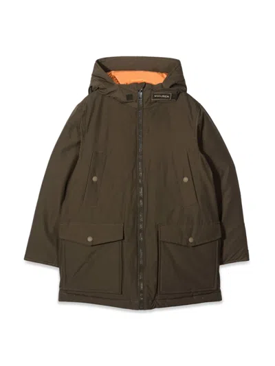 Woolrich Reversible Parka In Brown