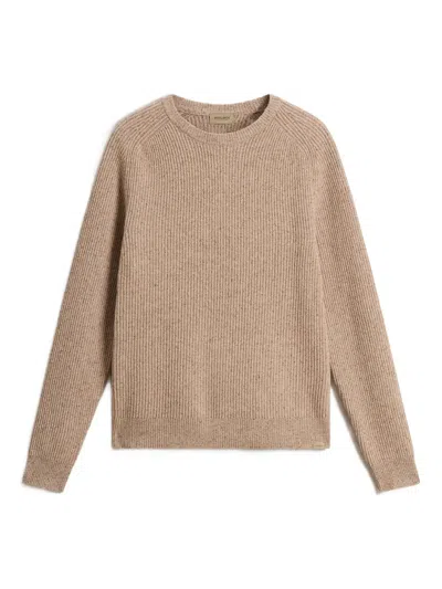 Woolrich Rib-knit Crew Neck Sweater In Neutral