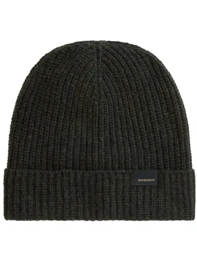 WOOLRICH RIBBED-KNIT BEANIE