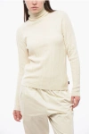 Woolrich Ribbed Cashmere Blend Sweater With Turtleneck