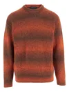 Woolrich Ribbed Crew-neck Sweater In Brown