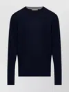 Woolrich Ribbed Crewneck Knit Sweater Size M In Animal Print