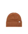 Woolrich Ribbed Knit Beanie In Camel