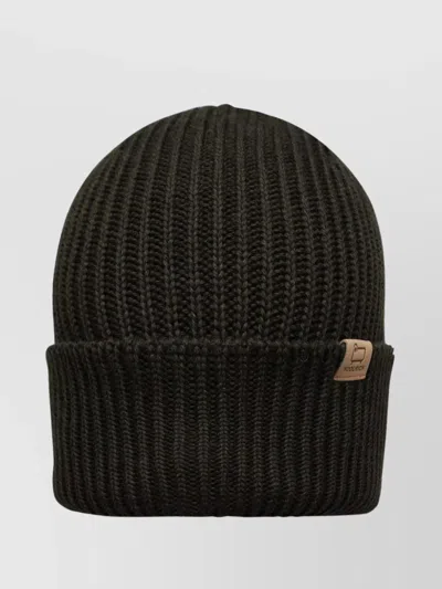 Woolrich Ribbed Knit Cuffed Beanie Hat