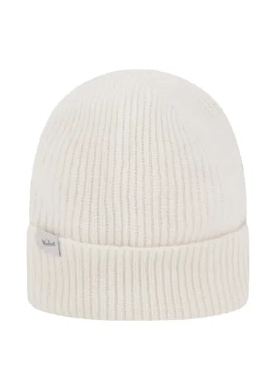 Woolrich Ribbed-knitted Beanie In White