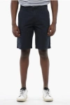 Woolrich Navy Blue Stretch Cotton Bermuda Shorts