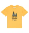 Woolrich Road Trip Logo-printed T-shirt In Fire Yellow