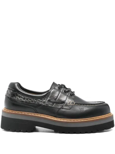 WOOLRICH ROCK LEATHER BOAT SHOES