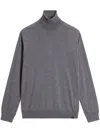 Woolrich Roll-neck Virgin Wool Sweater In Grey