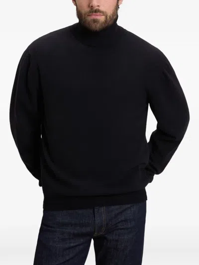 Woolrich Black Turtle Neck Sweater In Multi