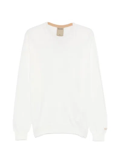 Woolrich Pullover Mit Rundem Ausschnitt In White