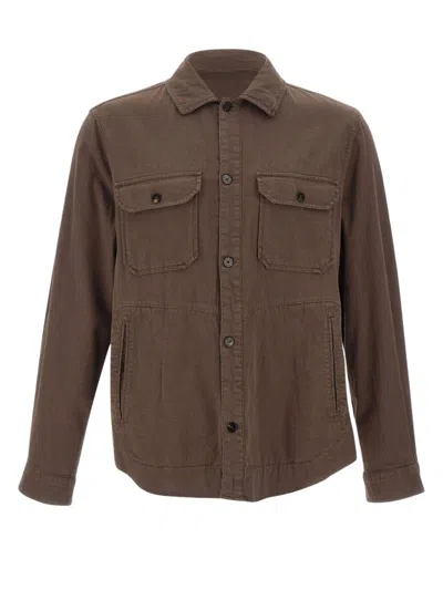 Woolrich Safari Shirt In Brown
