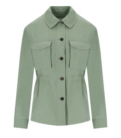 WOOLRICH WOOLRICH SAGE GREEN OVERSHIRT