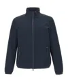Woolrich Sailing Zipped Bomber Jacket In Blue