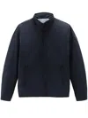Woolrich Sailing Zip-up Jacket In Blue