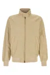 Woolrich Sand Cotton Blend Cruiser Bomber Jacket